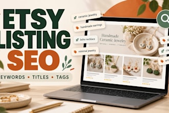 create SEO optimized etsy product listings