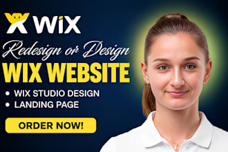 redesign wix website, wix website redesign, wix studio and landing page