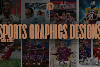 design a professional football matchday poster for you
