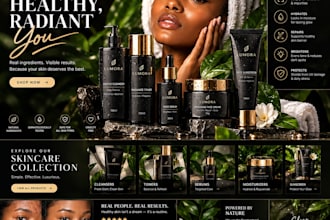 skincare website spa skincare shopify store skincare beauty website skincare
