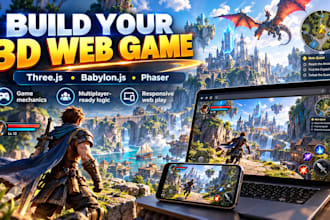 develop 3d web games using threejs and babylonjs