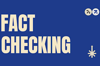 fact check and proofread