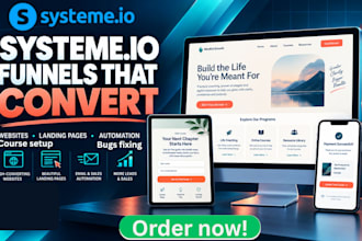 systeme io sales funnel automation systeme io landing page online course website