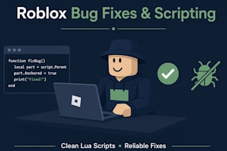 fix bugs, debug scripts, and optimize your roblox game