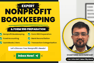 do nonprofit bookkeeping and form 990 preparation
