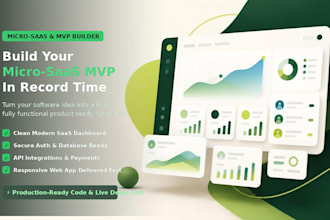 build a custom micro saas mvp web app for your idea