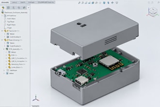 create a plastic pcb housing using mechanical design rapid prototyping