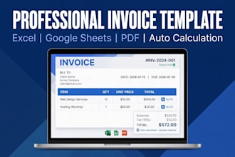 design professional invoice, receipt,and quote template
