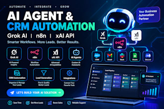 grok bot n8n crm automation ai agent jarvis ai xai api sales lead generation