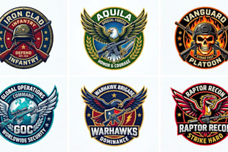 design a war, military, and gun logo