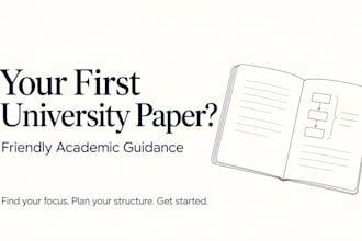 provide academic guidance for your first scientific paper
