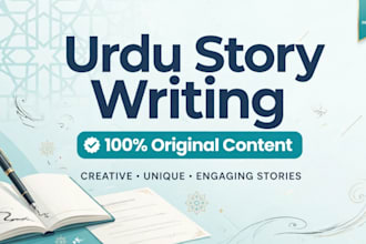 do professional urdu writing , typing and story writing
