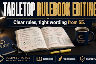 edit your tabletop rulebook so the rules are clear