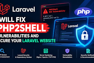 fix php2shell vulnerabilities and secure your laravel website