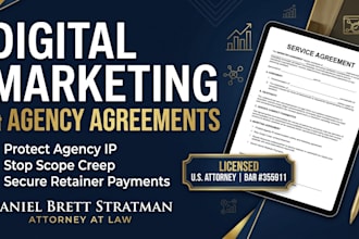 draft a binding US attorney digital marketing or agency agreement