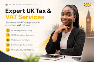 be your UK accountant for hmrc compliance and vat return
