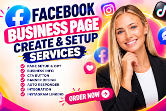 create and setup facebook business page
