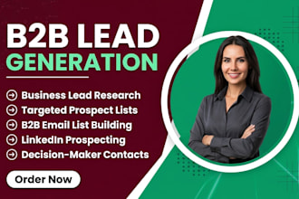 do b2b lead generation linkedin sales navigator targeted email list building