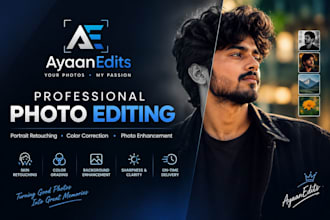 professionally edit your photos and enhance image quality