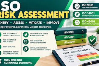 create iso risk assessments and corrective action plans