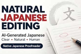 edit ai generated japanese to sound natural and human