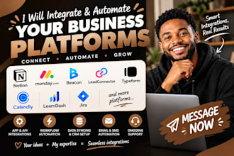 integrate notion monday beacon leadconnector typeform calendly learndash jira