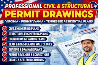 be virginia pennsylvania tennessee civil, structural engineer city permit plans