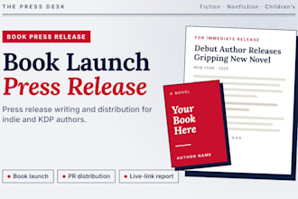write and distribute your book launch press release to media sites