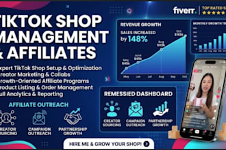 be your tiktok shop manager, tiktok shop va and tiktok affiliate manager