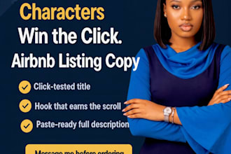 write a high converting airbnb listing description that books