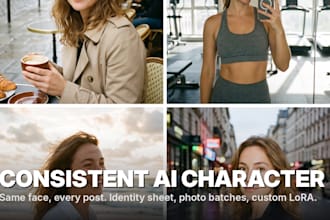 create a consistent ai influencer or brand character with a custom lora