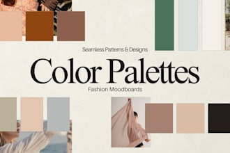 design fashion moodboards and professional color palettes