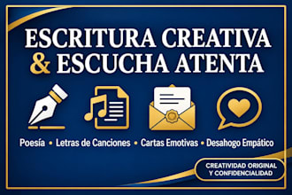 poesías y canciones o textos emocionales personalizados
