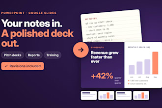 turn your notes or report into a polished professional presentation