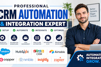 automate salesforce hubspot zoho airtable copper nimble insightly crm zapier