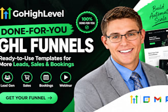 create done for you gohighlevel funnel template and highlevel snapshots