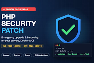 patch the critical PHP rce vulnerability cve 2026 109618 on your servers
