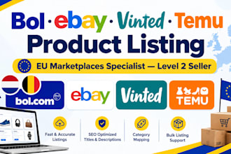 list products on bol, ebay, vinted and temu