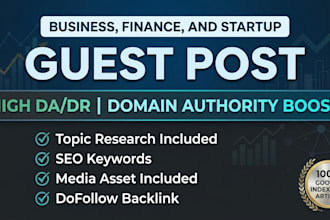 do high authority business finance and startup guest posting