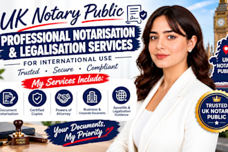 act as your UK notary public for online notarization and form usps 1583