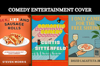 design fun humor book cover comedy entertainment ebook KDP paperback cover art