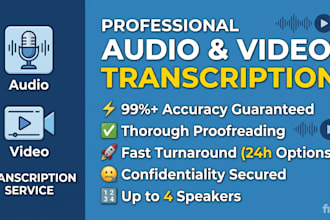 do accurate and audio transcription