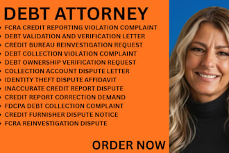 be your debt lawyer for debt verification, fcra and credit reporting disputes