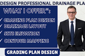 prepare grading permit drawings with site grading and drainage details