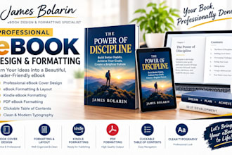 design a professional ebook cover and format your ebook