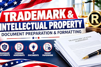 draft IP agreements, trademark licensing and intellectual property documents