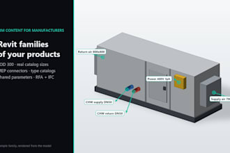 create revit families of your hvac and mep products with connectors