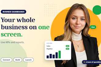build a smart business dashboard with live kpis