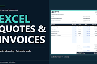 create custom excel invoice and quotation templates for your business