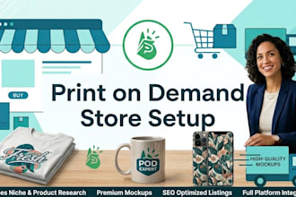 setup shopify print on demand store with printify, printful and gelato